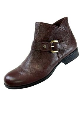 Naturalizer Jarrett wine burgundy leather ankle boots Size 8.5
Womens
